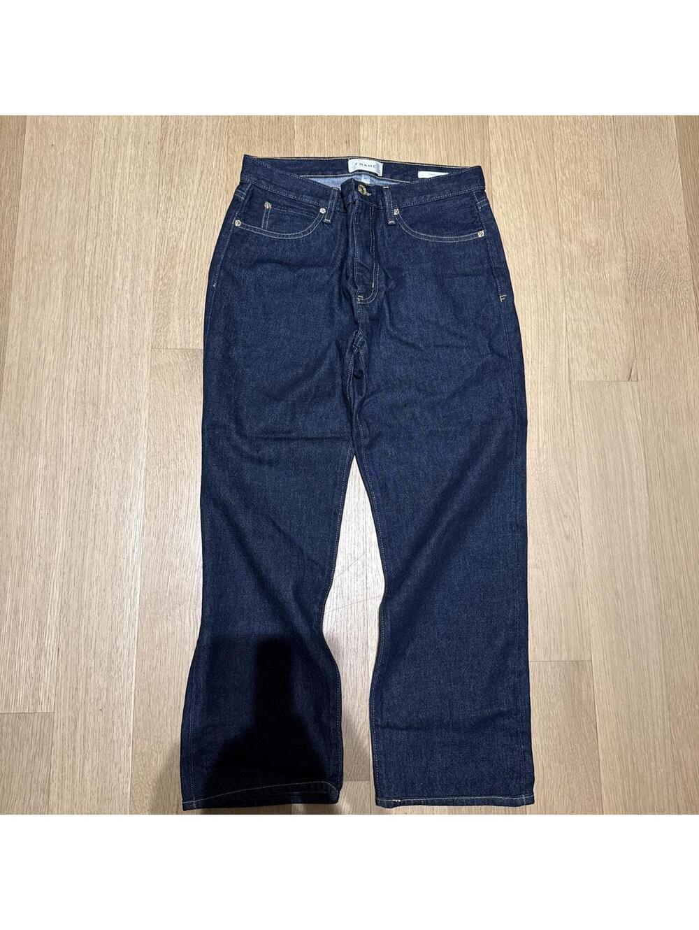 Frame Women's Navy and Blue Jeans